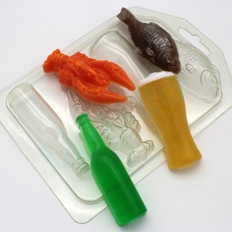 Пивной набор МИНИ пластиковая форма для мыла
