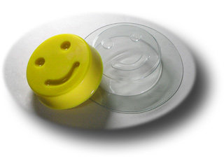 Смайлик пластиковая форма для мыла