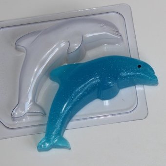 Дельфин пластиковая форма для мыла ED