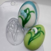 Яйцо подснежник пластиковая форма для мыла