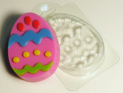Яйцо с узором №2 пластиковая форма для мыла